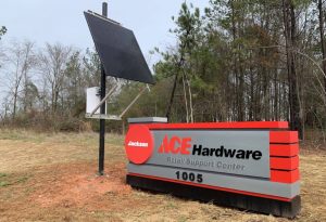 Solar Powered Spot Lights for signs - Outdoor Solar Lights for Signs - Solar LED Sign Light